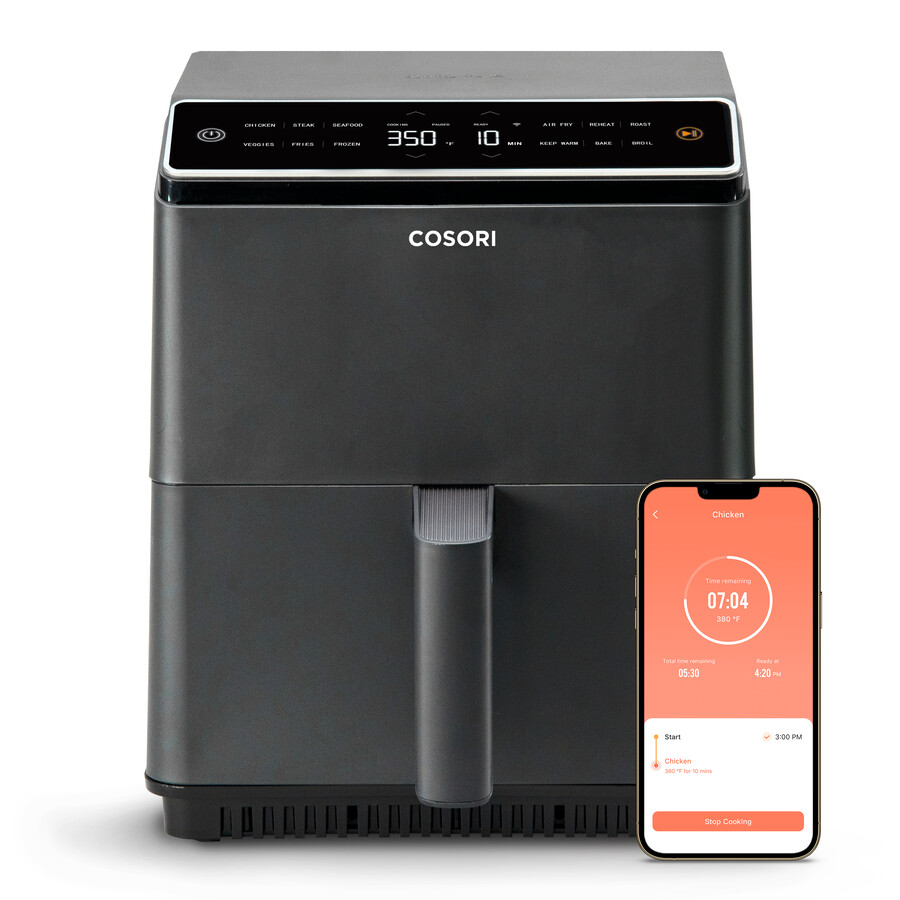 Cosori Dual Blaze 6,4 L friteuse sans huile panier simple double résistance Wi-Fi
