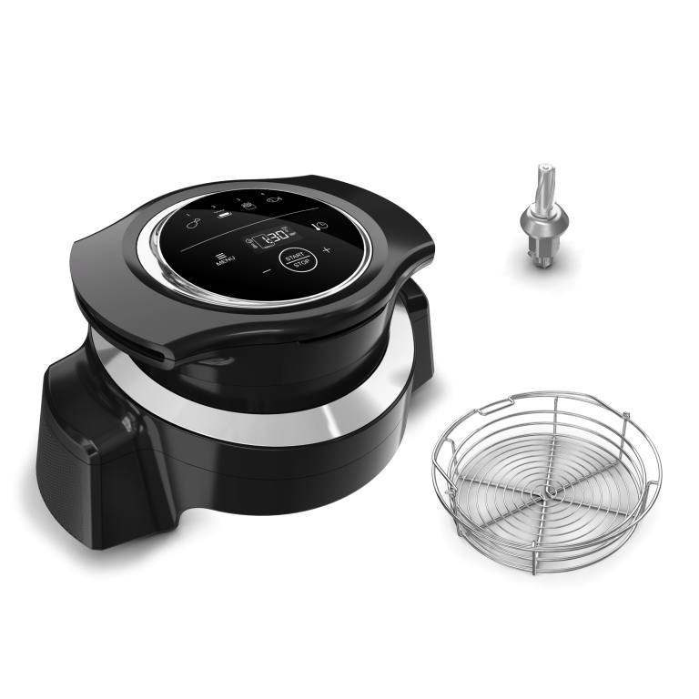 Moulinex Companion extension air fryer HF1508F0 avec panier inox et couvercle Extra Crisp