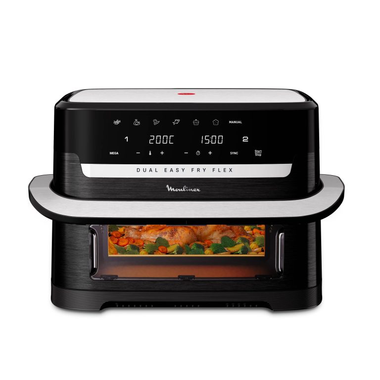 Moulinex Easy Fry Dual Flex EZ9228F0, friteuse sans huile 9 L double zone avec séparateur amovible