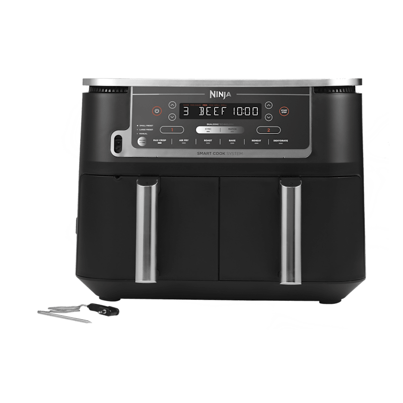 Ninja Foodi MAX DualZone Smart Cook AF451EU friteuse sans huile 9,5 L avec sonde de cuisson