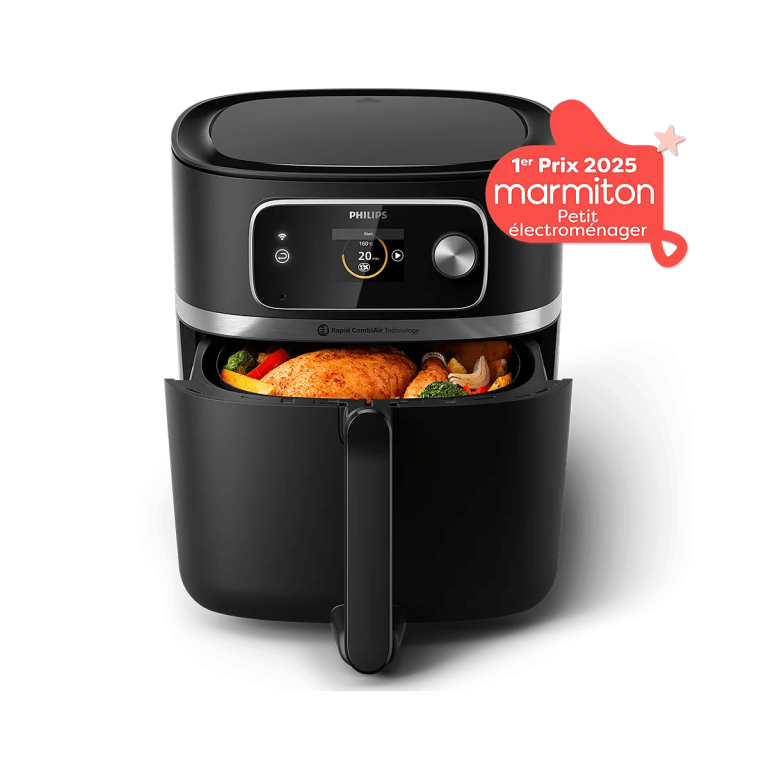Philips Airfryer Combi Série 7000 XXL 8,3 L, airfryer mono-cuve avec cuisson vapeur et four